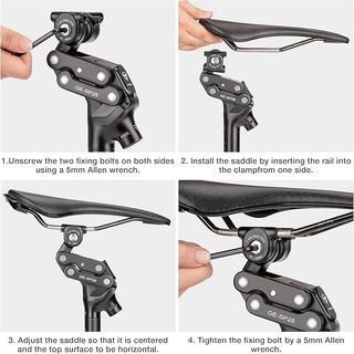 Tija sillín GEWAGE con resorte 37mm