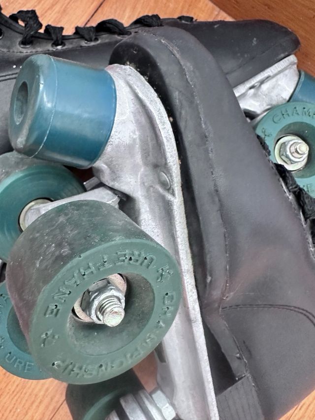 Pattini a rotelle vintage neri