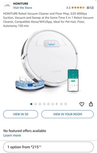 OFERTA!! Robot Aspirador Honiture G20 3 en 1