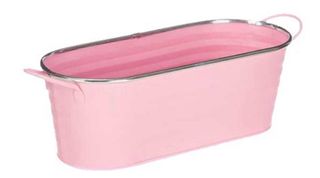 Jardinera ovalada metálica grande 3 unid x8€ 6x15€