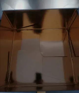 Elegante scatola regalo dorata Sal di Riso