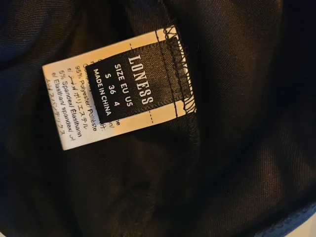 Gonna pantalone Lones nera taglia S