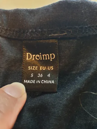 Maglietta Droimp bicolore fucsia/nera taglia XS