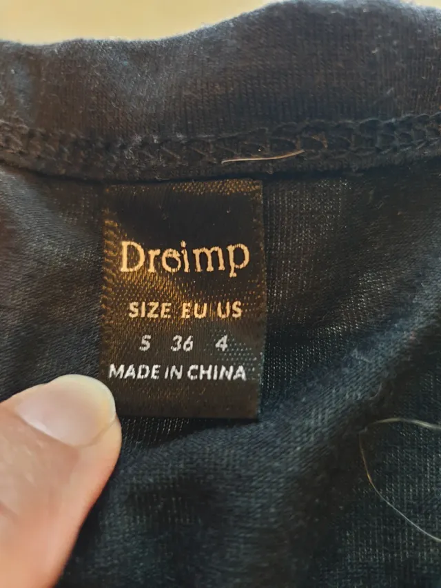 Maglietta Droimp bicolore fucsia/nera taglia XS