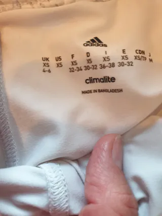 Pantaloncini Adidas bianchi taglia XS