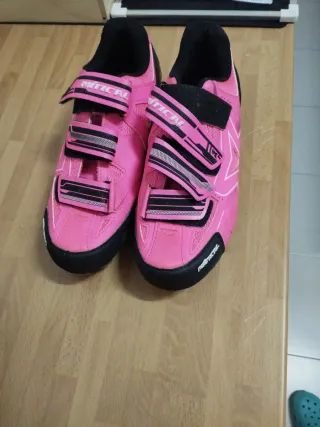Zapatillas Ciclismo Spinning Mujer Rosa