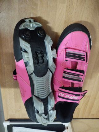 Zapatillas Ciclismo Spinning Mujer Rosa