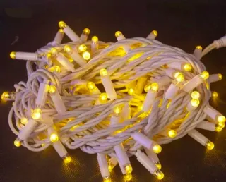 Luci di Natale LED 10m Bianco/Giallo