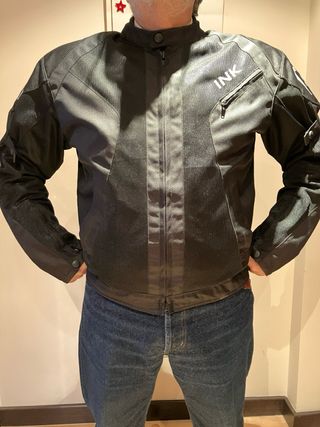 Chaqueta Moto INK Negra Talla 54 3 Estaciones