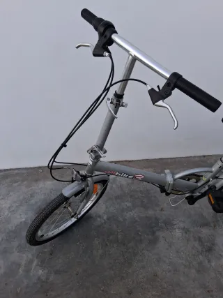 Bicicleta Plegable Plata
