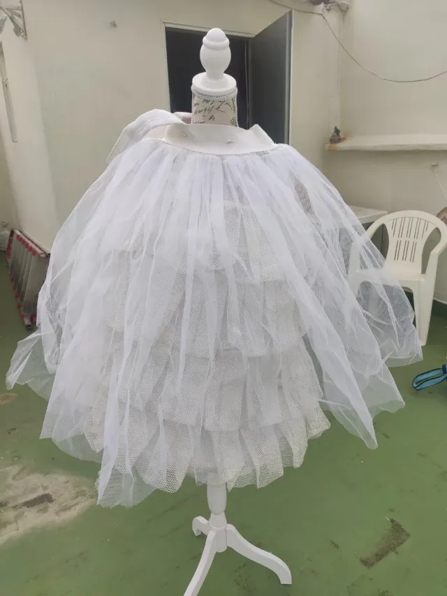 Can can blanco talla única