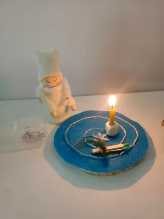 Espiral de Adviento artesanal