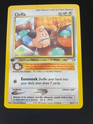 Cleffa 20/111 1st Edition Neo Genesis Pokemon