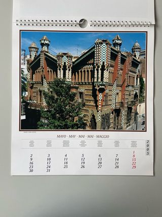 Calendario Barcelona & Gaudi 2005 Grande