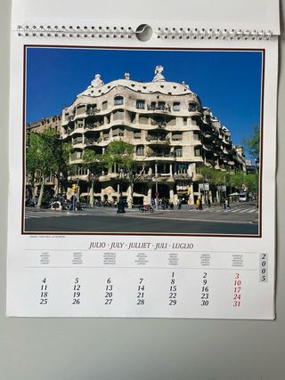 Calendario Barcelona & Gaudi 2005 Grande