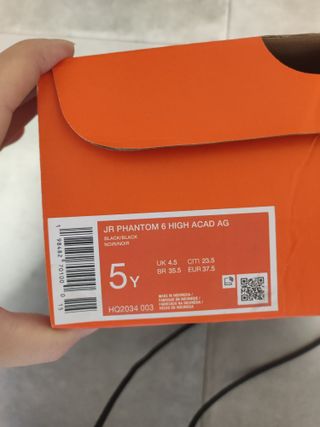 Botas Fútbol Nike Phantom AG Niños Talla 37,5