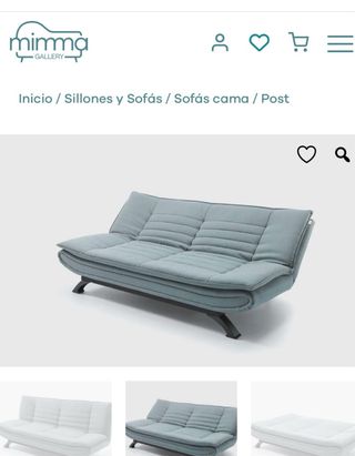 Sofá Cama azul grisáceo 2 Plazas nuevo