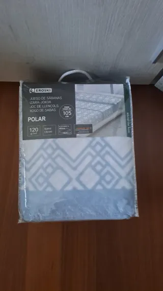 Juego Sábanas Polares Eroski 105cm