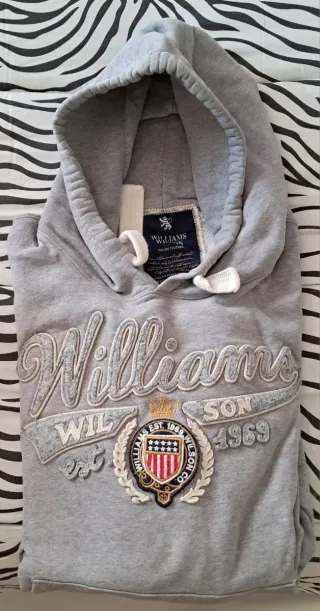 Felpa con cappuccio Williams grigia