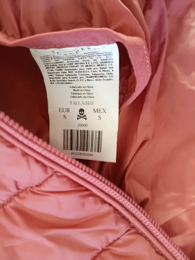 Chaleco Scalpers rosa mujer