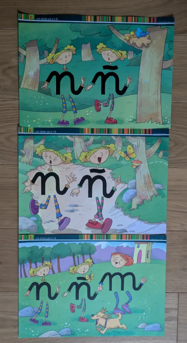 Colección de 19 cuentos de Letrilandia en A3