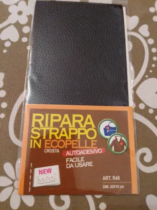 Kit Ripara Strappo Ecopelle Autoadesivo