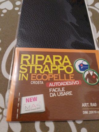 Kit Ripara Strappo Ecopelle Autoadesivo