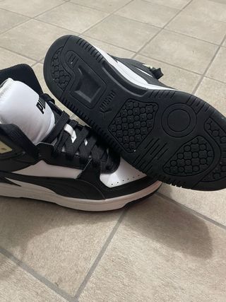 Scarpe Puma donna/bambino nere e bianche