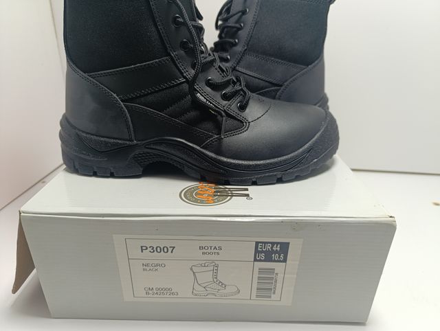 Botas Seguridad  Cordones Negras Nº 44