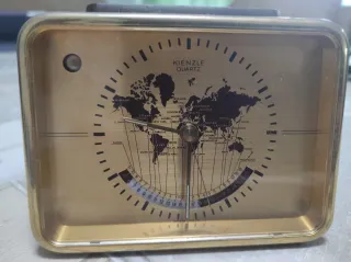 Reloj Kienzle antiguo mapa mundo