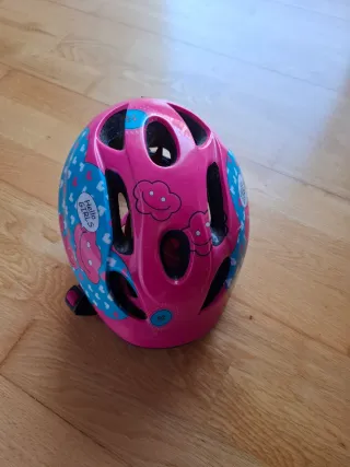 Casco Bicicleta Niña Rosa