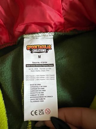 Disfraz Dinosaurio Adulto Talla Única