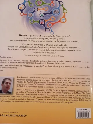 Libro Música y Acción 1A
