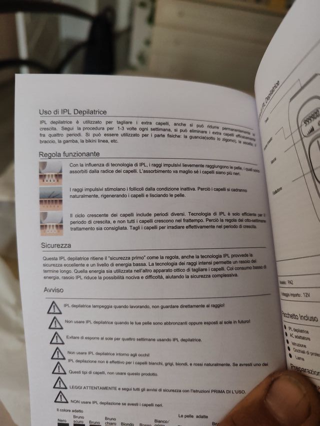 Depilatore IPL bianco