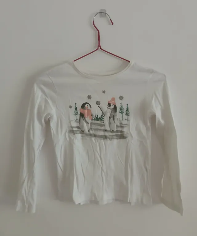 Primark Camiseta pingüinos Talla 8-9