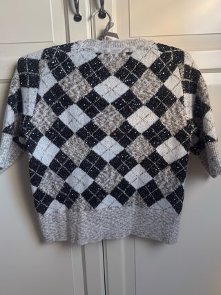 Jersey Zara lentejuelas rombos