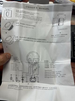 Aforador de combustible para barco