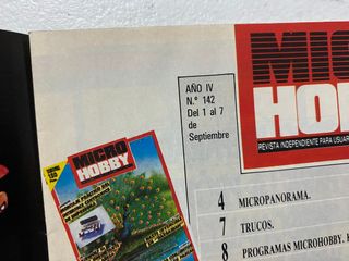 Revista Micro Hobby 142 Spectrum Juegos