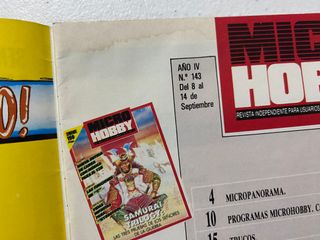 Revista Micro Hobby 143 Spectrum Juegos