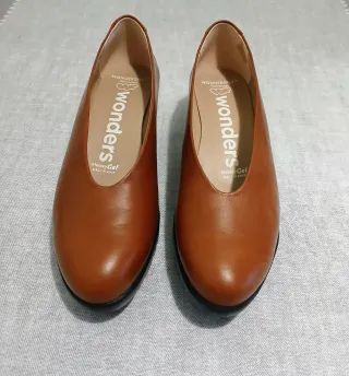 Zapatos Wonders piel marrón talla 42