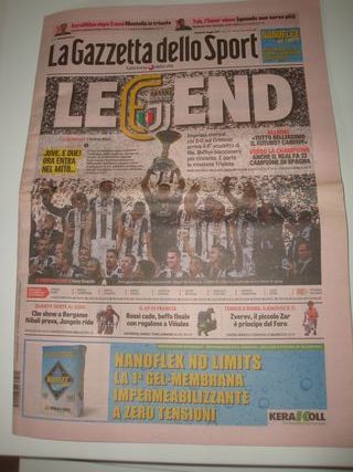Gazzetta dello Sport - Juventus 6° Scudetto