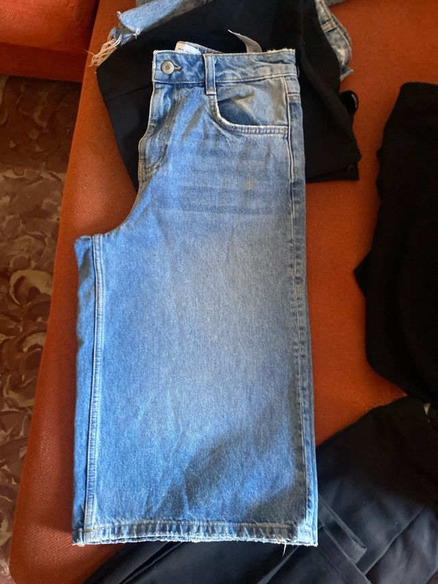 Lote 5 prendas: jeans y top oversize, pantalon