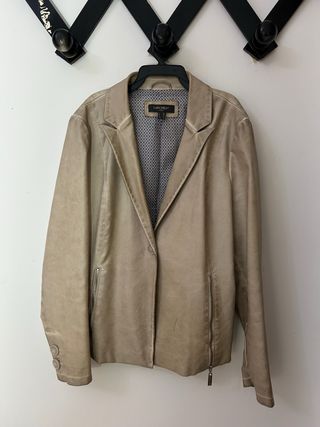 Giacca Camomilla Beige Pelle