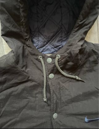 Nike Giacca Vintage Cappuccio Nera