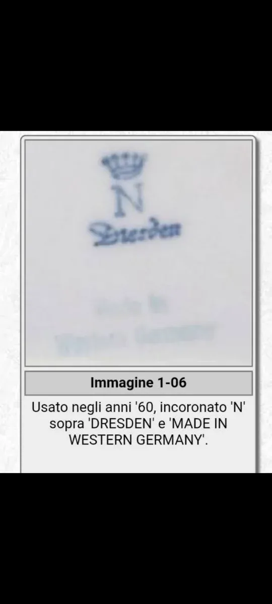 Grande porcellana tedesca DRESDEN anni '60