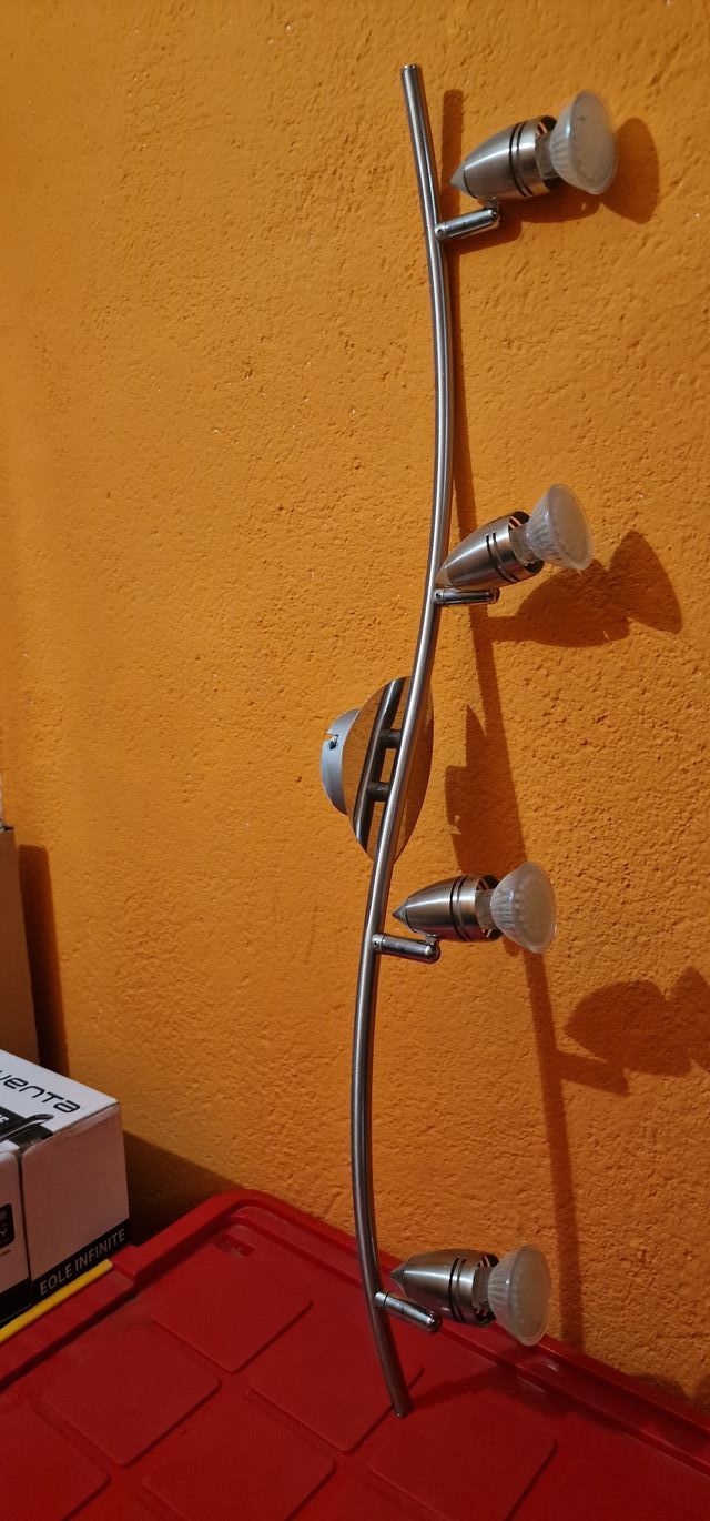 LAMPARA DE TECHO 4 FOCOS METALICA