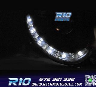 FAROS MERCEDES CLASE CLK W209 02-09 LUZ DIURNA FONDO NEGRO