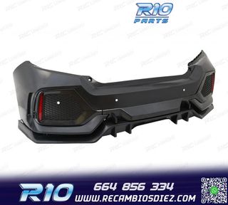 PARAGOLPES TRASERO HONDA CIVIC 16- LOOK TYPE R