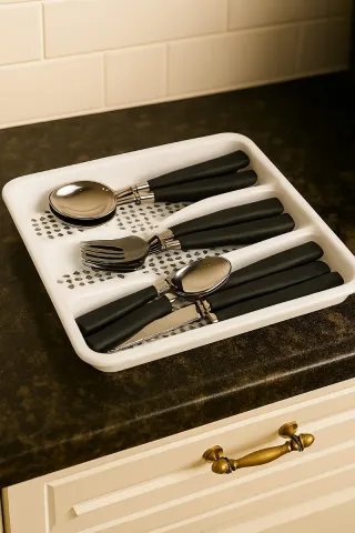 Set posate 24 pz con porta posate