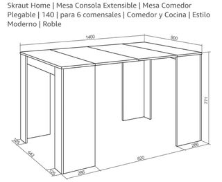 Consolle allungabile in rovere Mesa